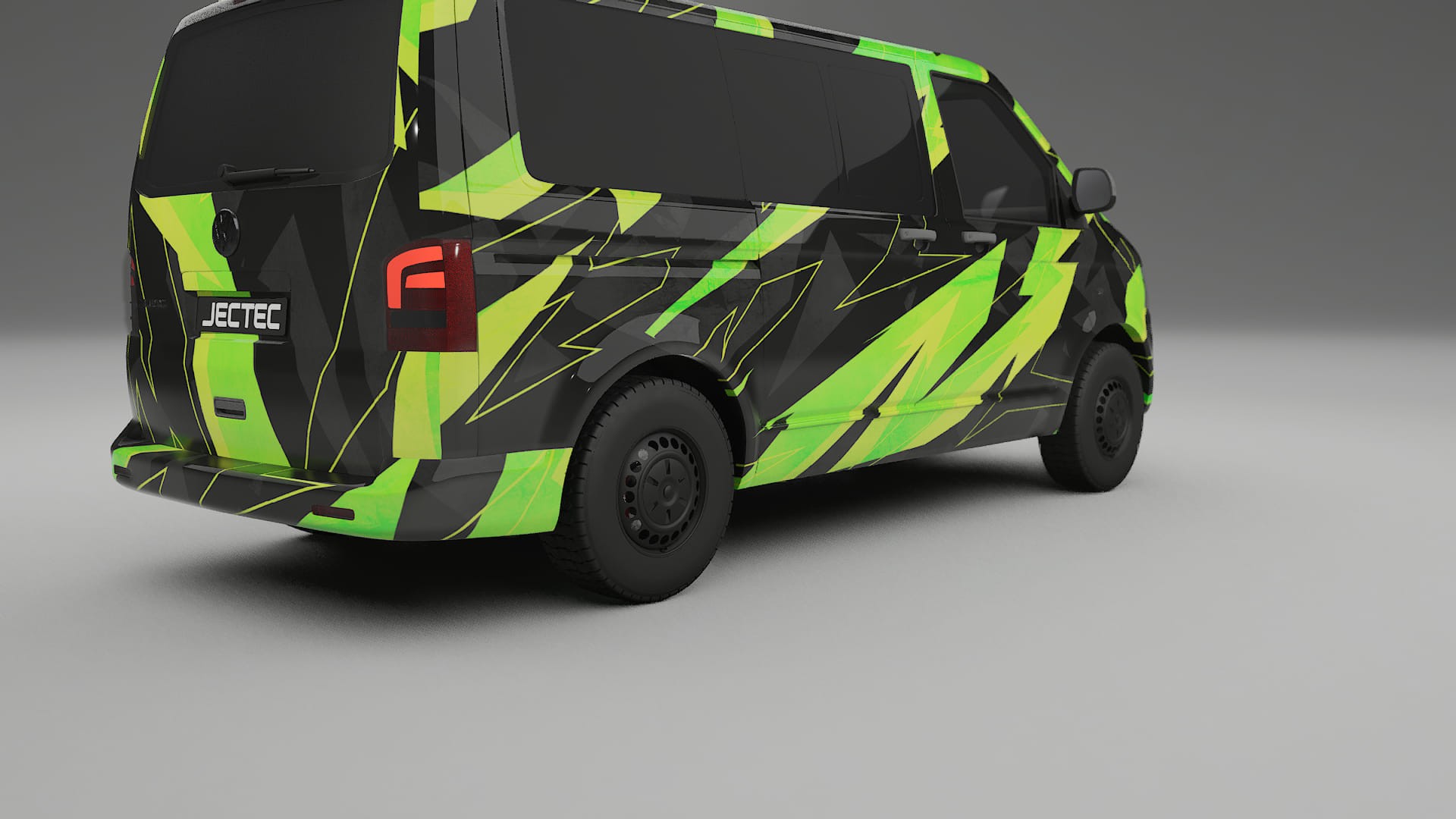 VW Transporter T5 Caravelle NINJA TURTLES – Suunniteltu Wrap PPF -sarja tulostettavasta polyuretaanikalvosta