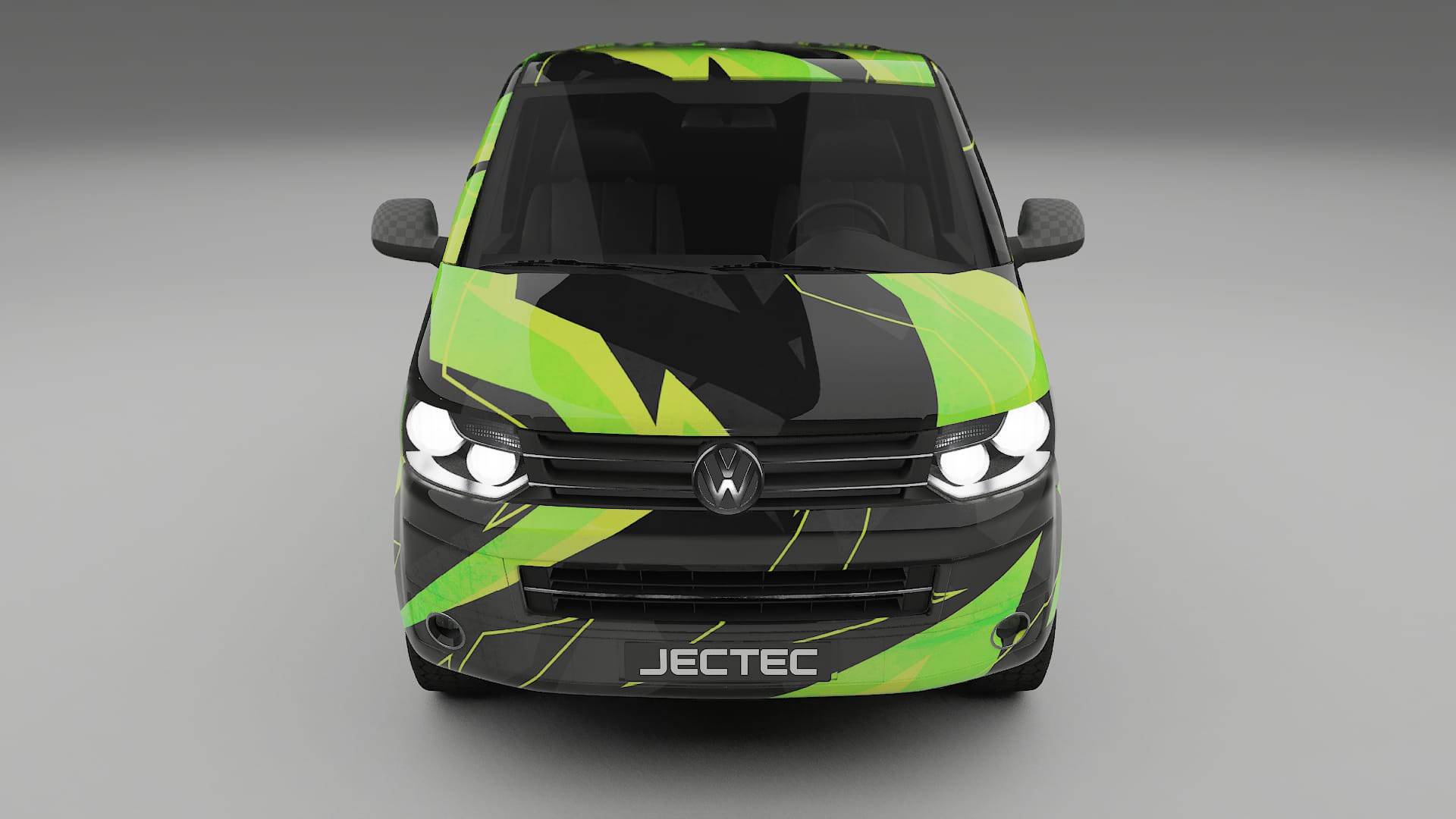 VW Transporter T5 Caravelle NINJA TURTLES – Suunniteltu Wrap PPF -sarja tulostettavasta polyuretaanikalvosta