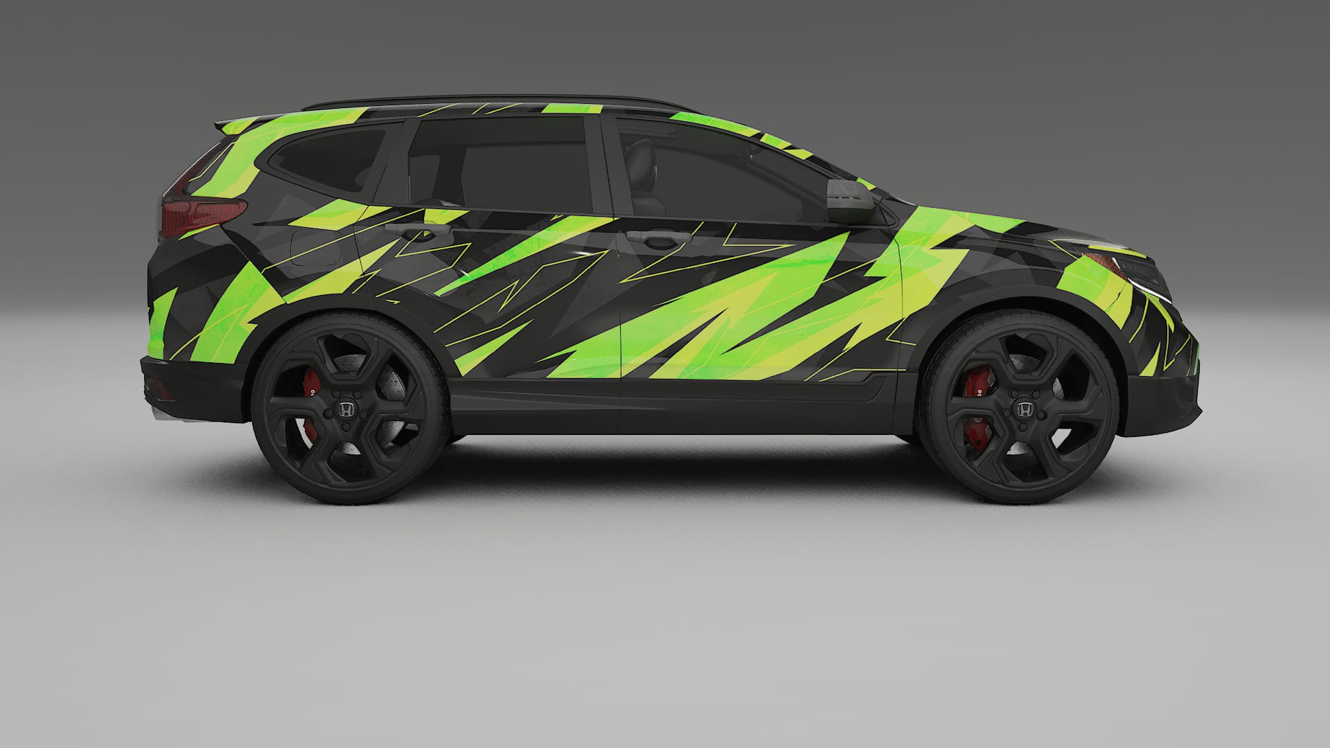 Honda CRV Touring prefacelift pre-LCI NINJA TURTLES – Suunniteltu Wrap PPF -sarja tulostettavasta polyuretaanikalvosta
