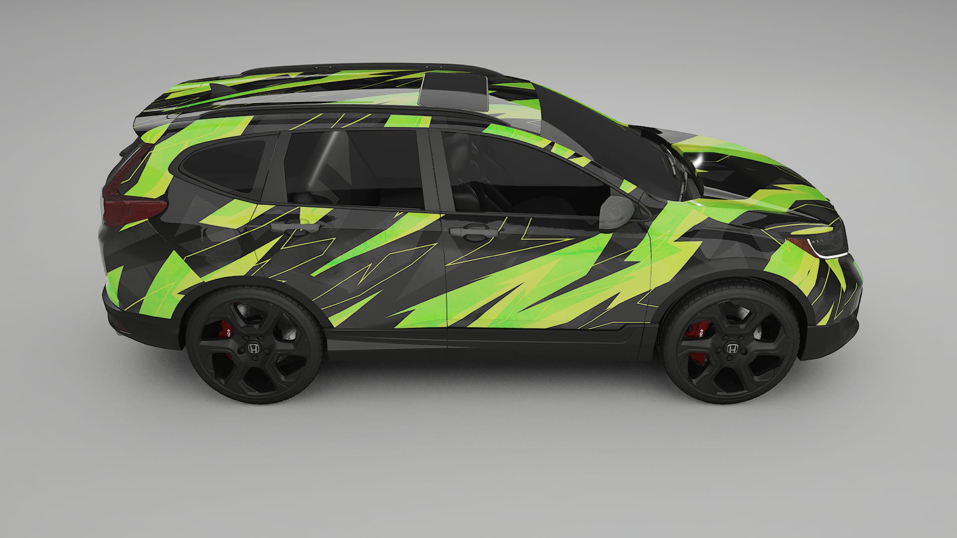 Honda CRV Touring prefacelift pre-LCI NINJA TURTLES – Suunniteltu Wrap PPF -sarja tulostettavasta polyuretaanikalvosta