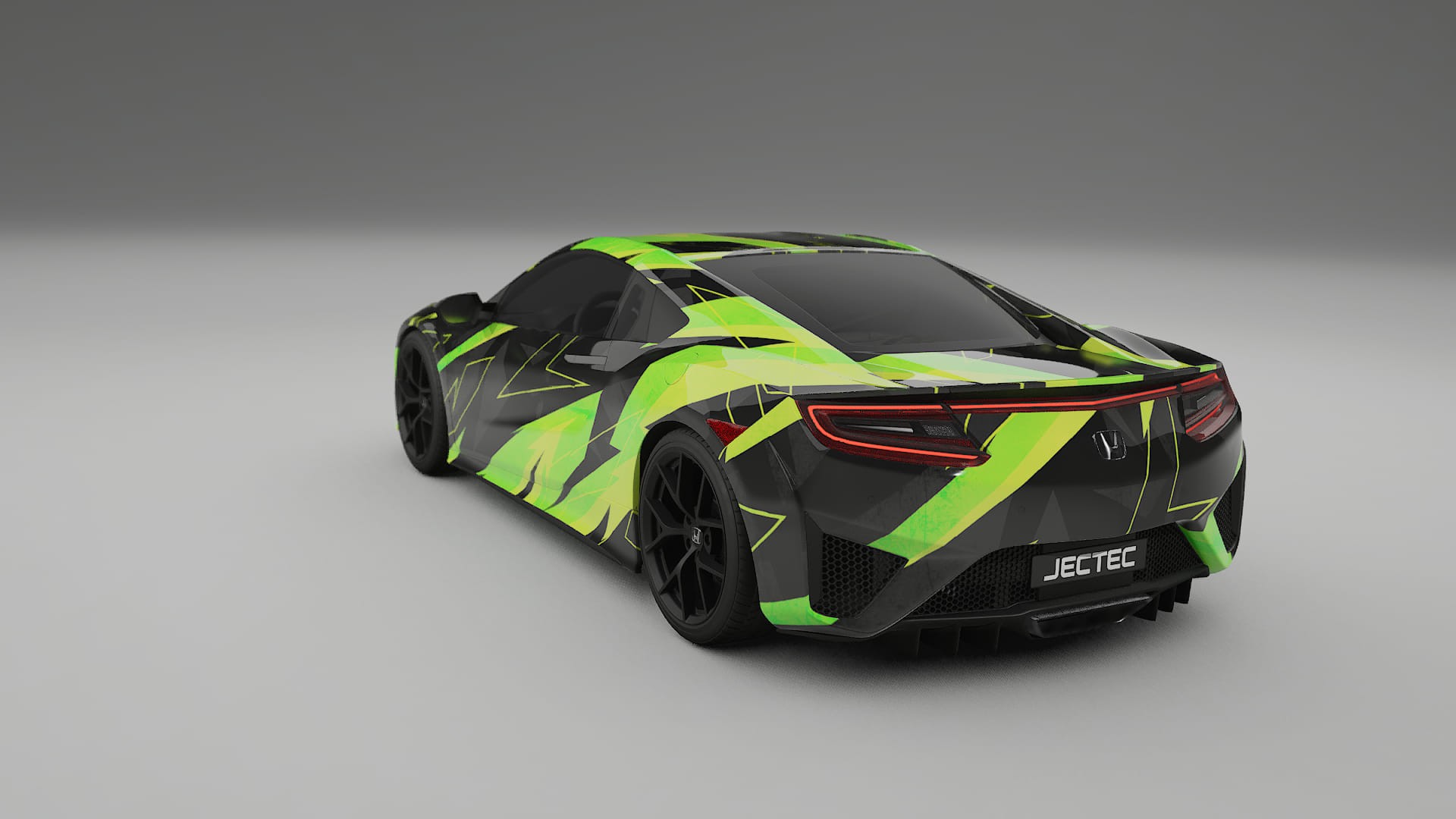 Honda NSX prefacelift pre-LCI NINJA TURTLES – Suunniteltu Wrap PPF -sarja tulostettavasta polyuretaanikalvosta
