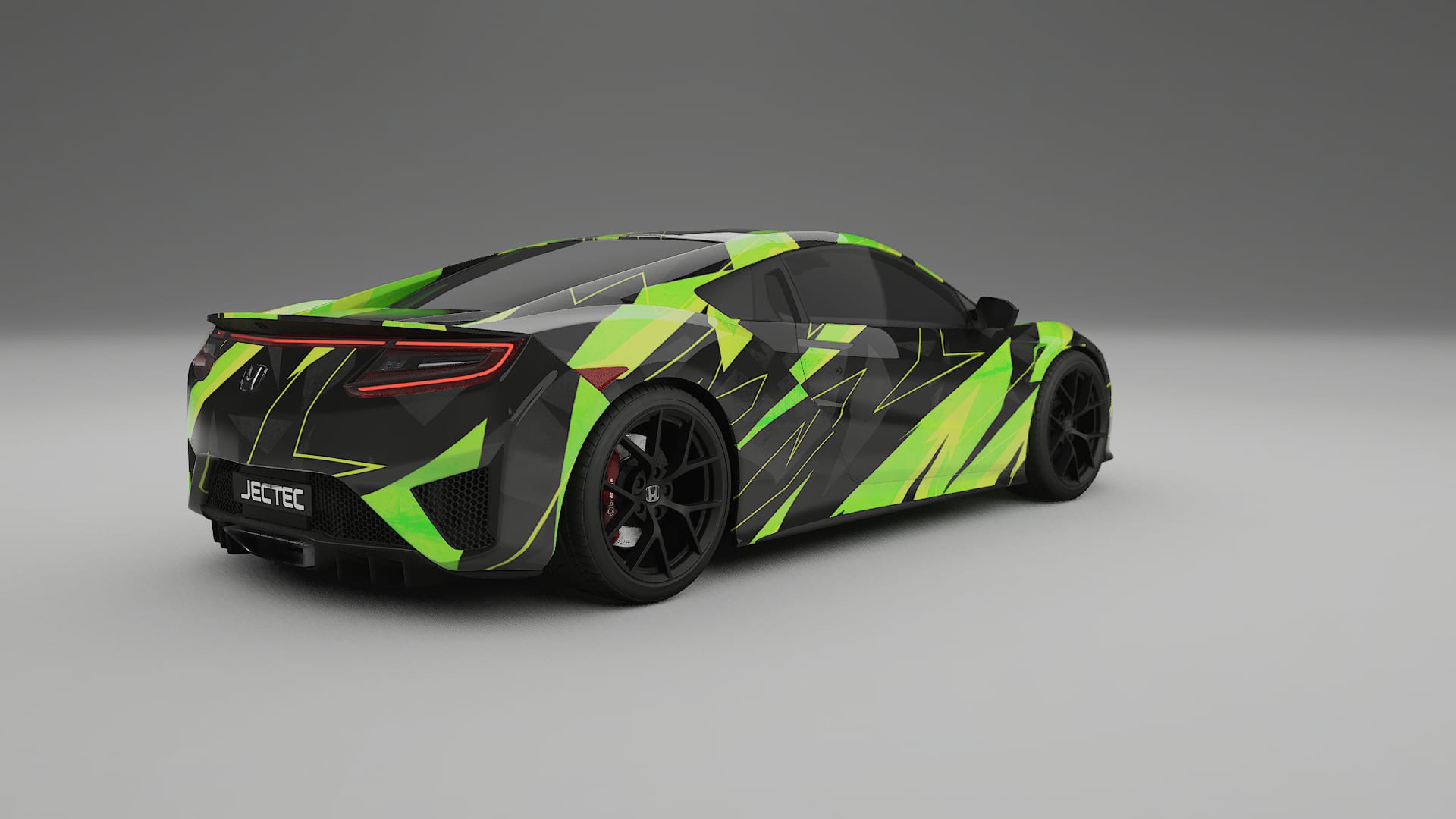 Honda NSX prefacelift pre-LCI NINJA TURTLES – Suunniteltu Wrap PPF -sarja tulostettavasta polyuretaanikalvosta