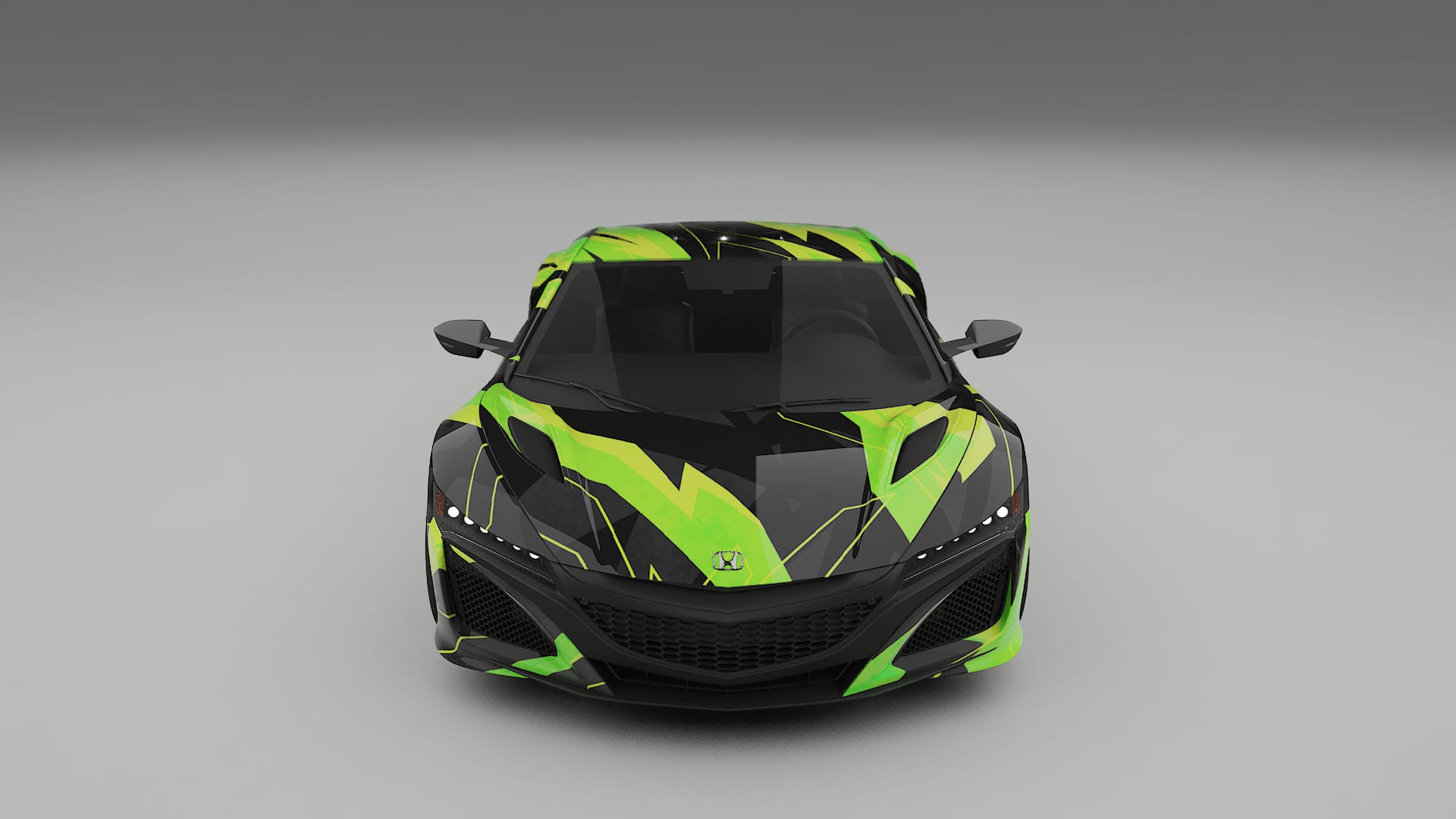 Honda NSX prefacelift pre-LCI NINJA TURTLES – Suunniteltu Wrap PPF -sarja tulostettavasta polyuretaanikalvosta